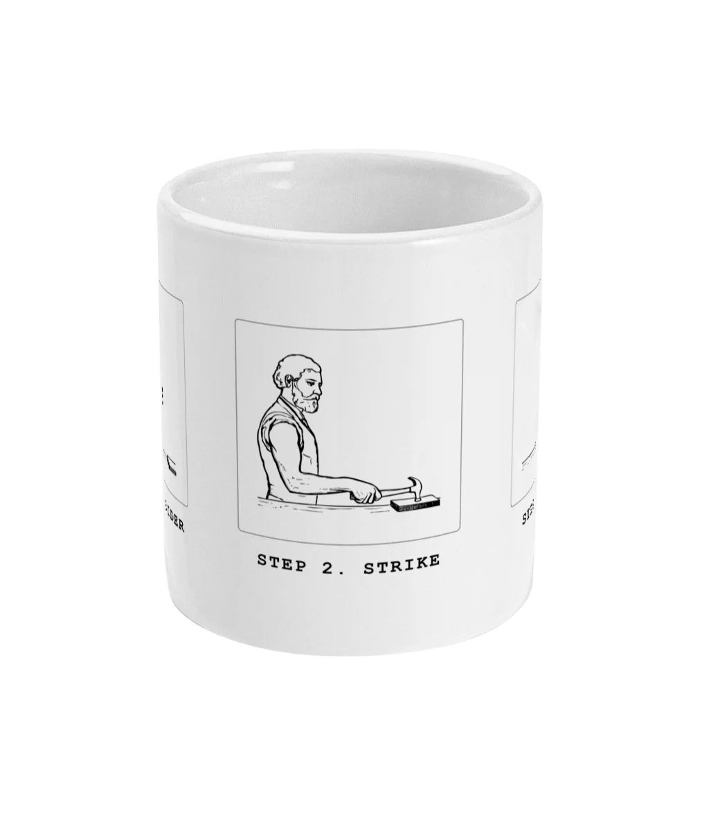 Hammering Guide Ceramic Mug