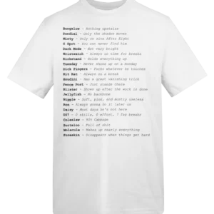Site Nicknames Light T-Shirt