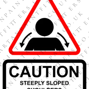 Slopey Shoulders Sticker