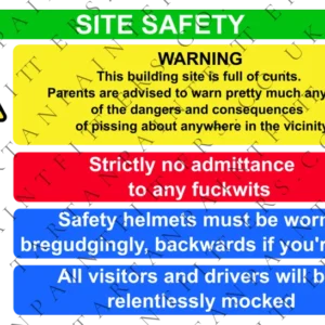 Site Safety Sticker